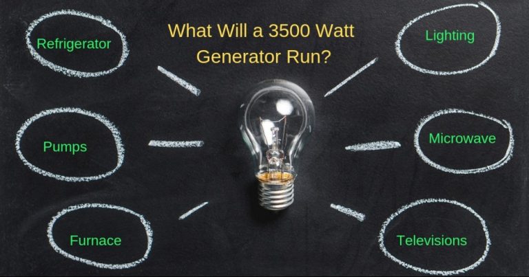 What Can a 3500 Watt Generator Run