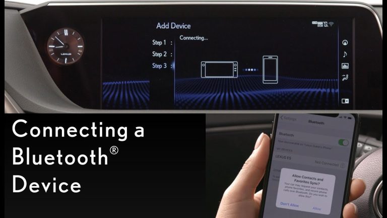 How to Connect the Phone to Lexus Bluetooth