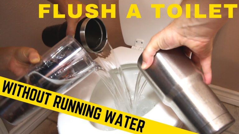 How to Flush Toilet When Water is off
