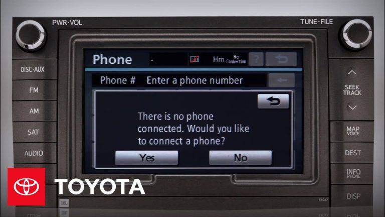 How to Connect Bluetooth to Toyota Sienna