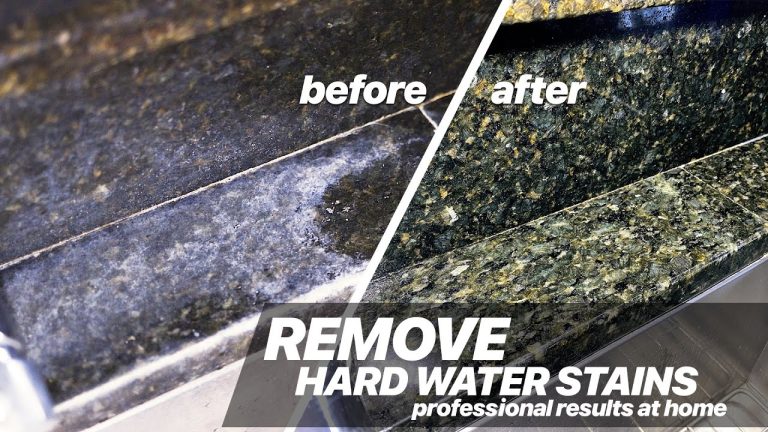 How to Remove Hard Water Stains from Granite
