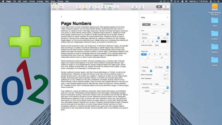 How Do I Add Page X of Y in Mac