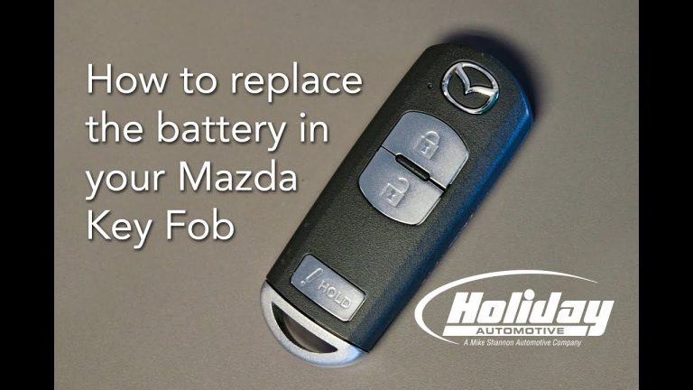 How to Replace Mazda Key Fob Battery