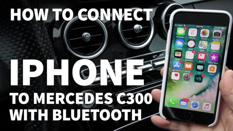 How to Connect Bluetooth to Mercedes C300